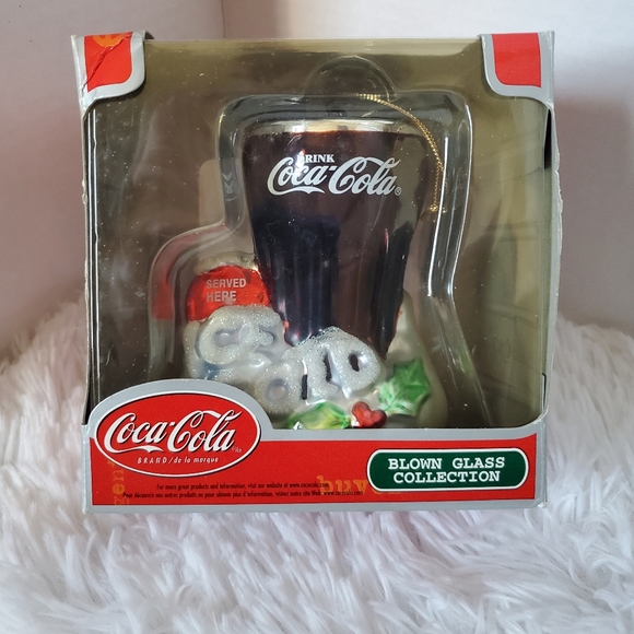 Coca Cola "Ice Cold"  Handblown Glass Christmas Ornament - Picture 9 of 9